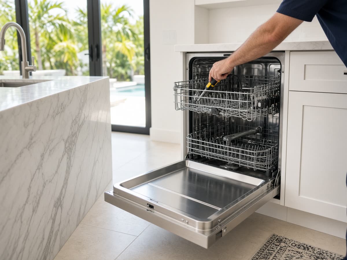 Dishwashers repair in Tampa Bay by Appliance Repair Technicians